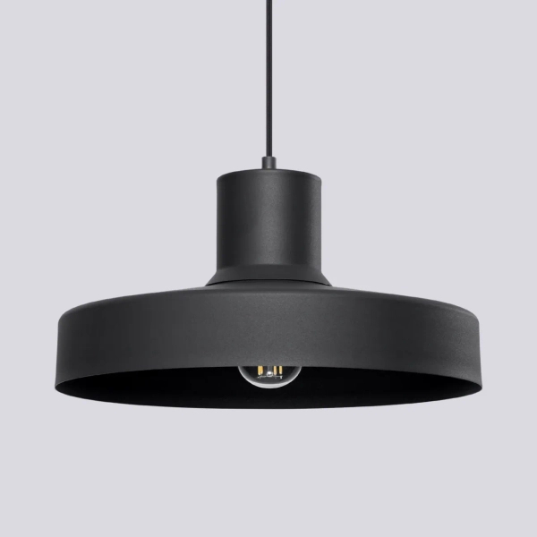 Metalowa lampa wisząca BILO czarna SL.1703 owalna 1xE27