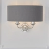 Lampa ścienna Highclere 94406 Endon podwójny antyk szary nikiel