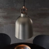 Industrialna lampa wisząca Lazenby 102544 metalowa czarna