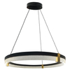 Lampa wisząca Plum LP-0407/1P L BK Triangle LED 40W 3000-6000W czarna