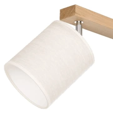 Drewniana lampa sufitowa Boho 56791274 Britop podwójna dębowa beżowa