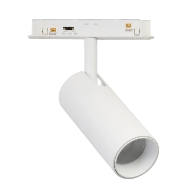 Dwufazowa lampa sufitowa do szyn ALFA biała AZ6512 LED 14W 2800-6700K