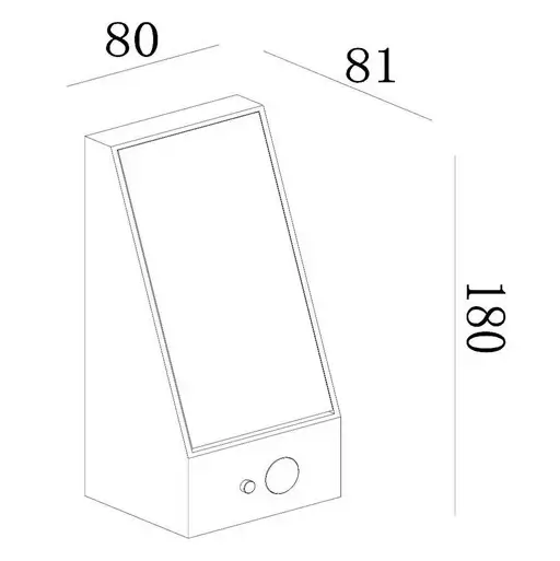 Elewacyjna lampa Irwin 15816/02/30 LED 2W 2850-3150K IP65 czarny