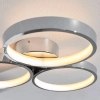 Sufitowa lampa do salonu Radius 96473 LED 30W 3000K ringi chrom biały