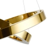Lampa wisząca art deco CIRCLE DN924-40+60 złota metalowa akrylowa LED 53W 3000K do jadalni