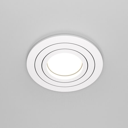 Regulowana lampa sufitowa Atom DL023-2-01W wpuszczana biały