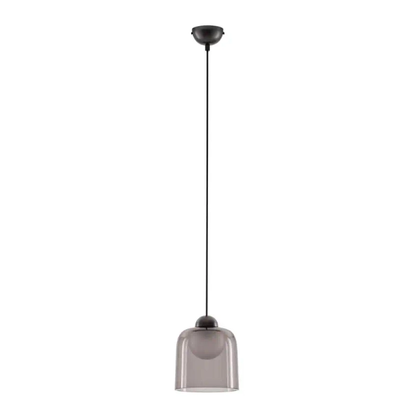 Cylindryczna wisząca lampa TAVENCO LE45211 LED 5W 3000K do jadalni czarny