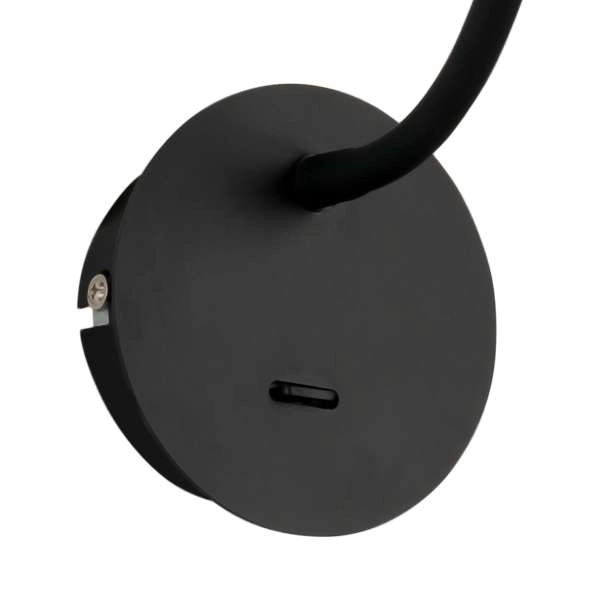 Kinkiet LAMPA ścienna PAOLA WB88779-BK Italux metalowa OPRAWA na peszlu LED 3W 3000K czarna