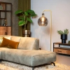 Stojąca lampa do salonu Julius 34738/01/65 Lucide loft czarna złota