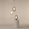 Designerska lampa stołowa Opus MOD380TL-01GR na komodę szara