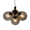 Molekułowa lampa wisząca do salonu IVONA 2112153003 czarny przydymiony
