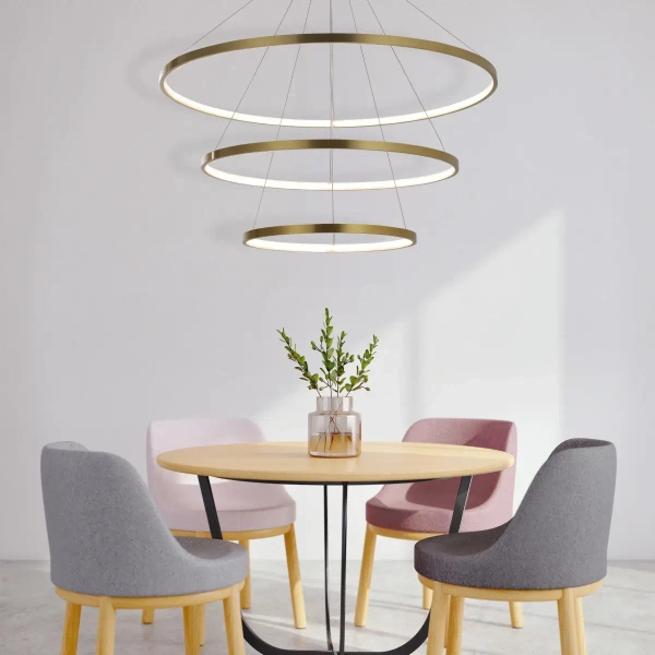 Wisząca lampa ringi LEA 330031 LED 60W 4000K pierścienie złote