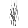 Kaskadowa wisząca lampa FLOW AZ7226 czarna 1xLED 115W 4000K do salonu