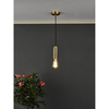 Wisząca lampa metalowa SPK0140 tubka do salonu mosiądz