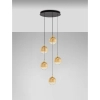 Kaskadowa wisząca lampa LURVELA LE45134 LED 20W 3000K kulista złota