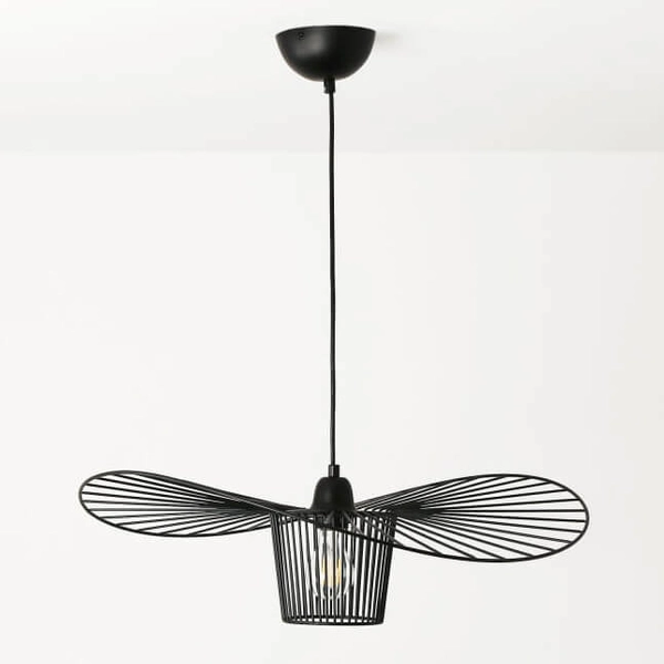 Zawieszana lampa Petti ABR-PETTI-70 Abruzzo falowana druciana czarna