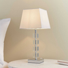 Nowoczesna lampa stołowa Murford 96940-TLCH Endon abażur tkanina metal biały