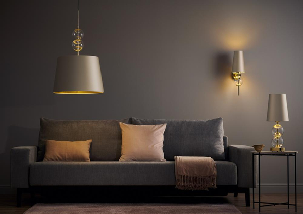 Sypialniana lampa szampańska COCO 41091107 abażurowa lampka nocna
