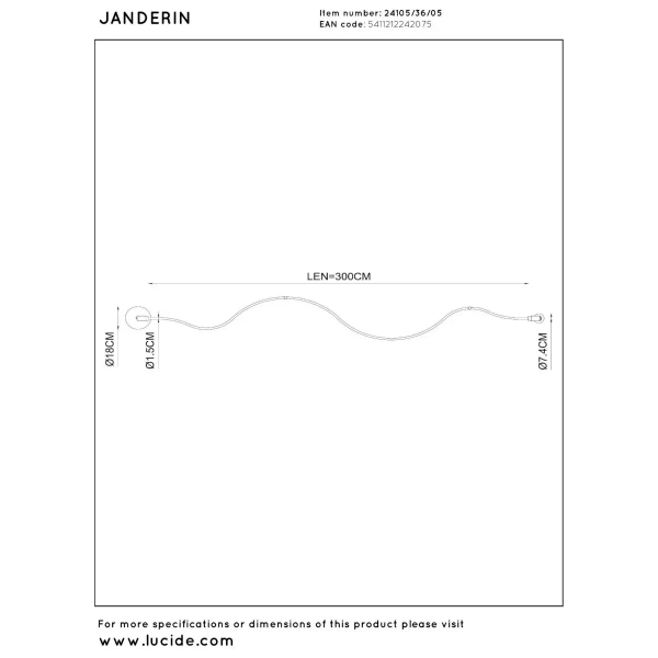 Ledowa sufitowa lampa Janderin 24105/36/05 LED 36W 2200-3300K złota