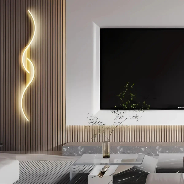 Ledowy kinkiet do jadalni Persi KSPER-Z LED 16W 3000K złoty