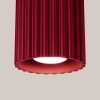 Sufitowa lampa tuba AURA SL.1819 ryflowana burgundowa GU10