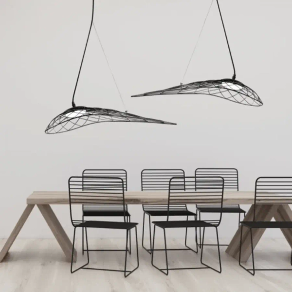 Designerska wisząca lampa 1975 LED 10W 3000K regulowana czarny