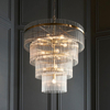 Wisząca lampa na łańcuchu Marietta 112576 do salonu mosiądz