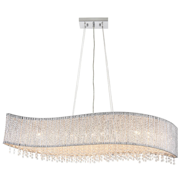 Kryształowa lampa wisząca Galina 81979 glamour chrom przezroczysty
