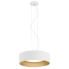 Salonowa lampa wisząca SERENITY 1213 kule podłużna złota