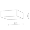 Natynkowa lampa Lid Square 10424 Nowodvorski LED 15W 3000K kwadrat czarna
