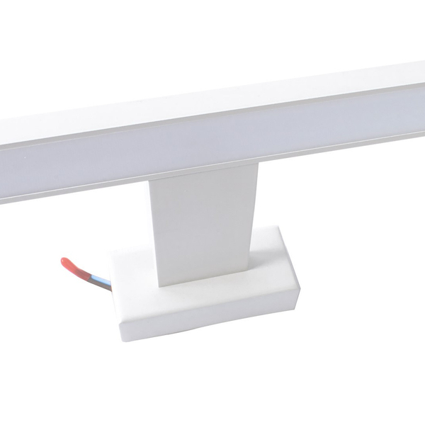 Kinkiet LAMPA ścienna SHINE ML3875 Milagro metalowa OPRAWA listwa nad lustro LED 7W 4000K do łazienki IP44 biała