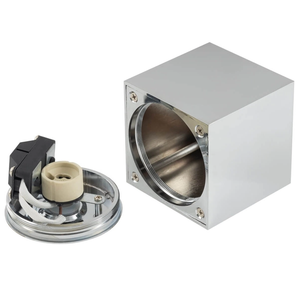 Nasufitowa lampa Parana 10717 IP44 kwadrat do łazienki chrom