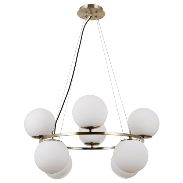 Lampa wisząca Larosa PND-33453-4-4-ABR Italux molekuły kule antyczny brąz