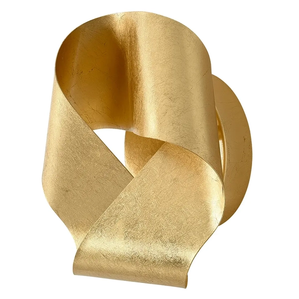 Kinkiet ścienny do sypialni Orchidia WL0120 LED 24W 3000K wstęga złoty