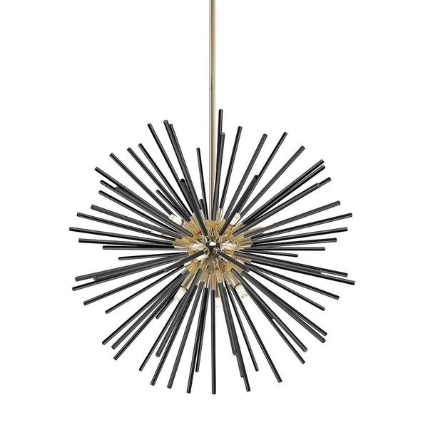 Lampa wisząca druciana Urchin P0491-09C-F7BC Zumaline czarny złoty