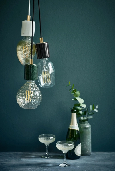 Dekoracyjna lampa wisząca Siv 45883003 Nordlux marmur czarny