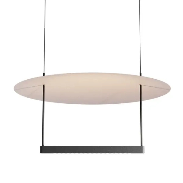 Wisząca lampa owalna Ambience MOD280PL-L30B3K1 czarna 30W 3000K ściemnialna