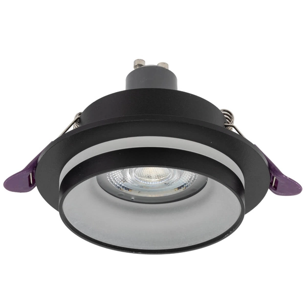 Wpustowa lampa Jet 6920 do przedpokoju oczko metalowa czarna