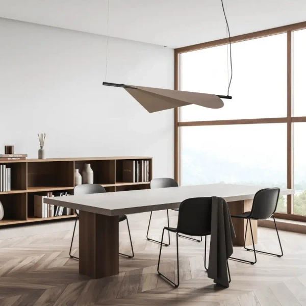 Designerska wisząca lampa 22229 LED 18W 3000K metalowa brązowa