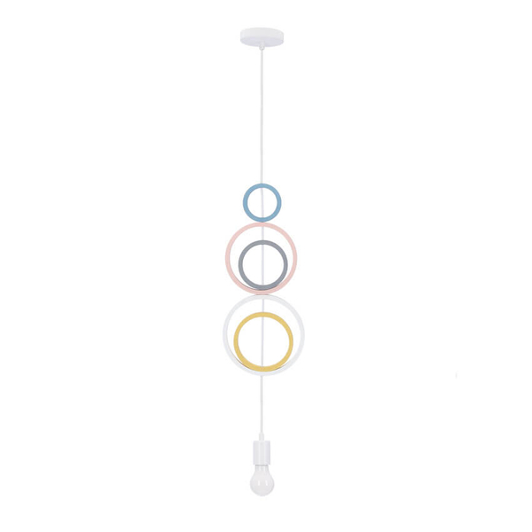Dziecięca lampa wisząca Hoops pierścienie rings multikolor
