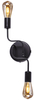 Lampa ścienna Peka K-3895 industrial do salonu czarna