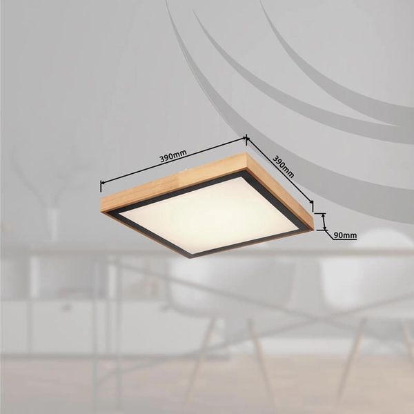 Sufitowa lampa drewniana Bruno 41764-24Q LED 24W eko