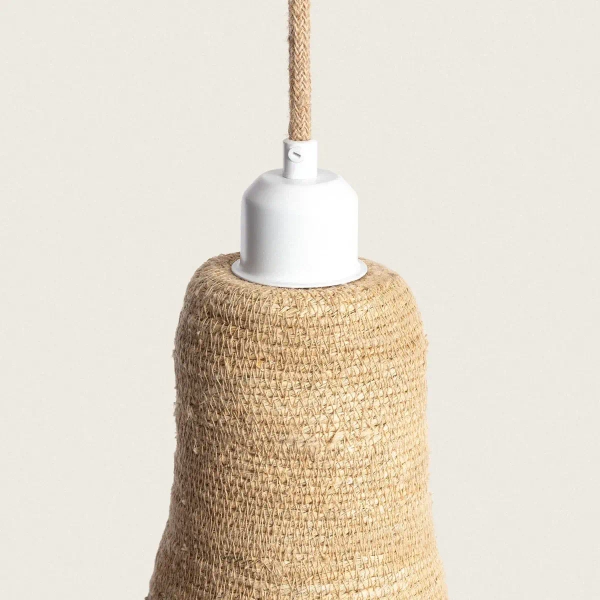 Wisząca lampa Boho ABR-LW2-BH-E27 Abruzzo włókno naturalne brązowa