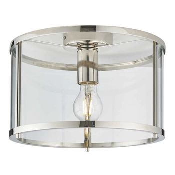 Szklany plafon kuchenny Hopton 96150 Endon nikiel srebrny przezroczysty