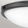 Sufitowa lampa na korytarz Collier HK-COLLIER-F-M-BX okrągła biała czarna