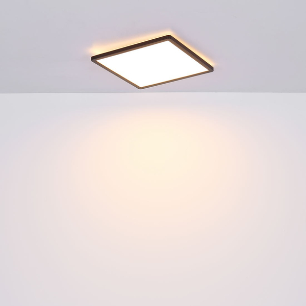 LAMPA sufitowa SAPANA 41563-18B Globo kwadratowa LED 18W 3000K do łazienki IP44 czarna