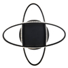 Metalowa lampa sufitowa Lane R67802132 pierścienie czarny