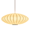 Wisząca lampa SILK ST-2328-50 Step Into Design owalna tkanina biała