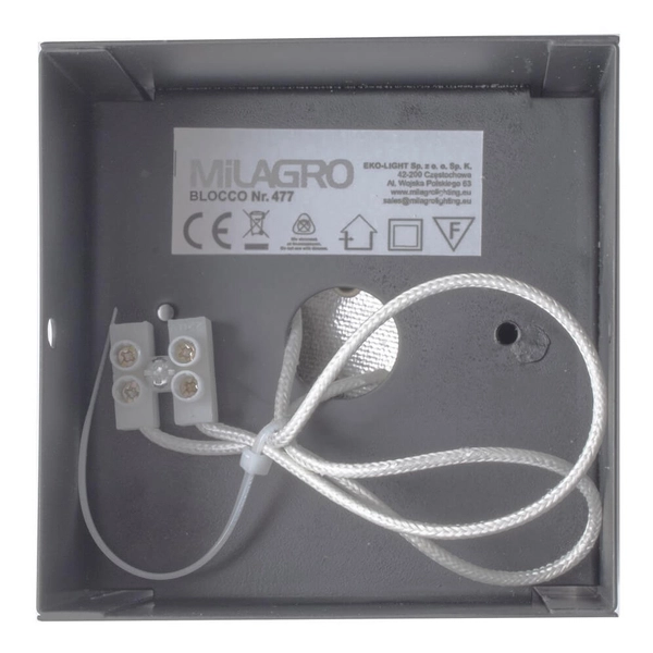 Sufitowa lampa Blocco ML835 Milagro do salonu kostka punktowa szary