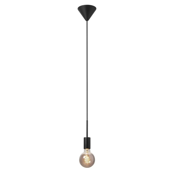 Industrialna lampa wisząca Paco 2112053003 żarówka na kablu czarna